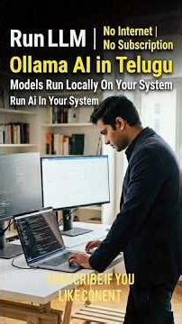 Run LLM Offline in Telugu! 💻 No Internet, No Fees #claudecode #telugutech #aicoding #vibecoding
