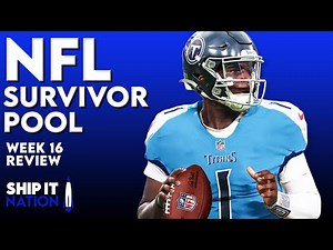 NFL Survivor Pool Week 16 Review | 2025 Strategy, Picks & Lessons Learned