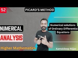 Picard method of successive approximations example for solving ODE I Numerical solutions of ODE