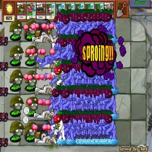 ZomBotany survival just got broken 😱💥 #pvz #pvzshorts #plantsvszombies