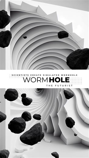 Scientist just created a wormhole in a simulation. #science #wormhole #space