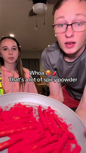 Our Dino Mites Chips came loaded with spicy powder 🌶️🥵#spicyfood #spicy #spicychips #spicypowder #tiktokmademebuyit #couplestiktok