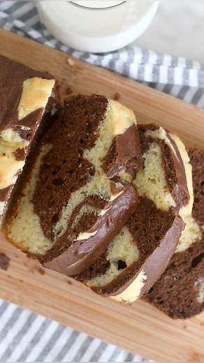 21K views · 387 reactions | ✨Vanilla and Chocolate Marble Loaf...