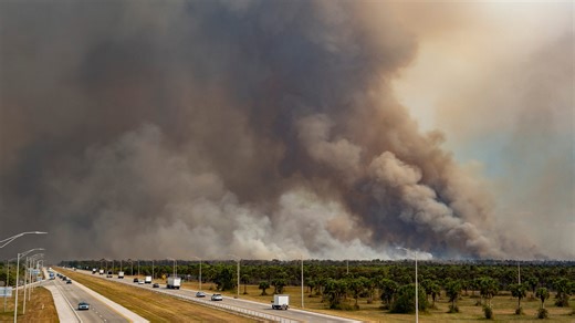 Photographing a raging wild fire: smoke, light are challenging factors