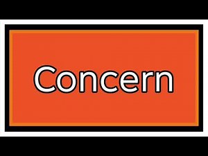 What does Concern mean in English? | English Vocabulary Explained
