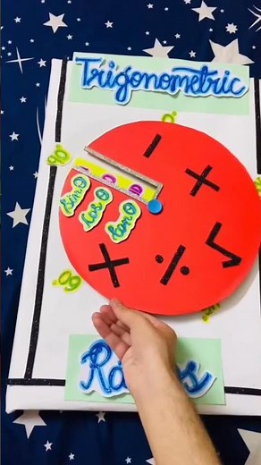 Math trigonometry project #project #art#maths#trigonometry