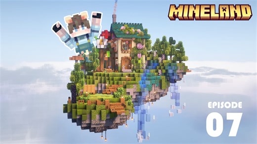 我的空岛巨型基地！超级好看的生态小屋！！【Mineland】EP7