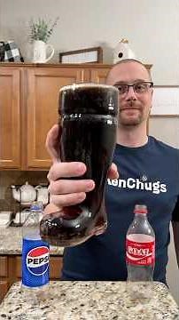Chugging Coke & Pepsi! #shorts