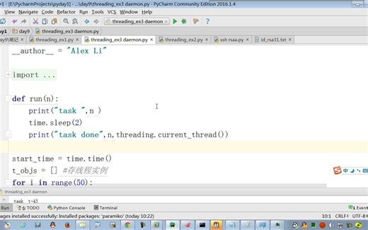 第九周-第09章节-Python3.5-主线程与子线程2_哔哩哔哩_bilibili