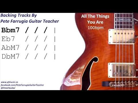 All The Things You Are Backing Track