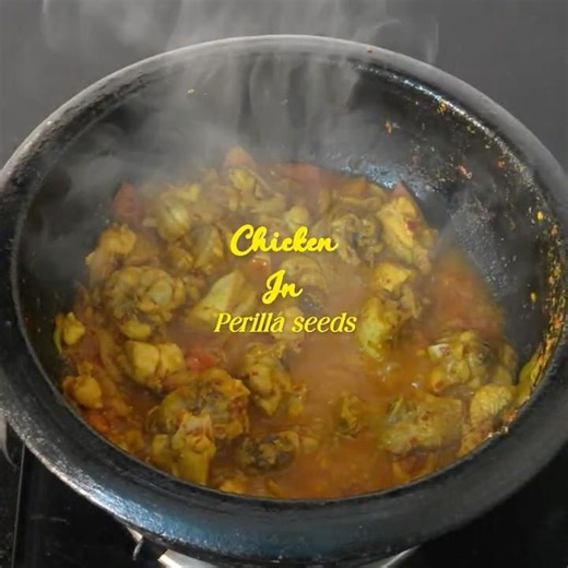 Chicken with perilla seeds . #chickenrecipe #chickencurry #viral #recipe #food