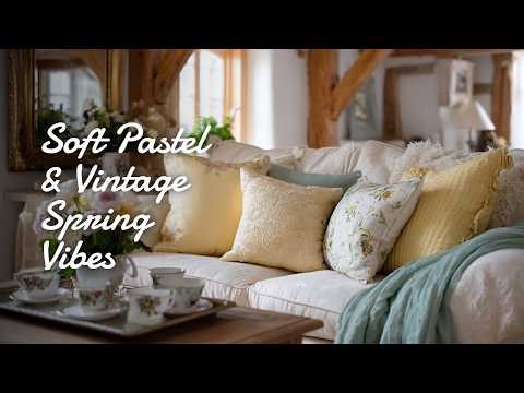 🌷 Spring Cottage Charm with Soft Pastel Vignettes