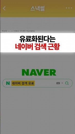 Update on Naver Search, which is reportedly becoming paid service #Naver #AI #HyperClova #NaverBl...
