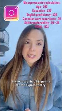 Breaking down my Express Entry calculation through Canadian Experience Class➕🟰