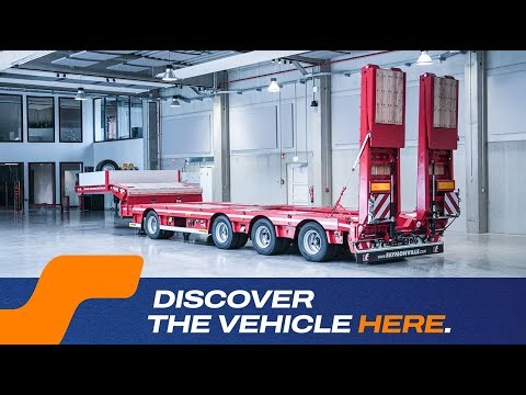 Faymonville - MultiMAX extendable semi-trailer w/ 4 axles & double hydraulic ramps