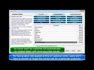 Manager SE Setup Standard Labor Rates