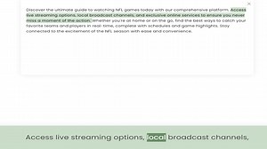 live streaming options, local broadcast channels, and exclusive online services to ensure you never