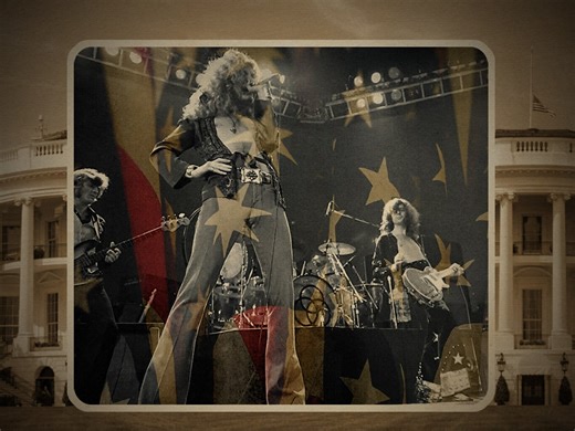 When Led Zeppelin boomed from the roof of the White House