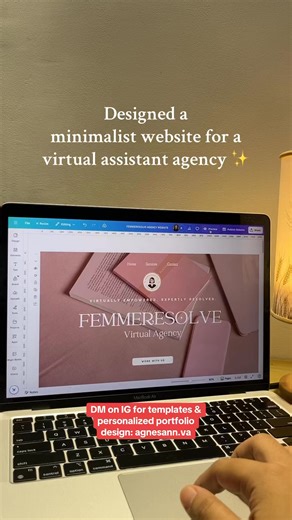 4.3K views · 21 reactions | Crafted a sleek, minimalist website for a virtual assistant agency — modern design meets seamless functionality ✨ #websitedesign #virtualassistantagency #vaagency #webdesign #virtualassistant | The Freelance Creative PH | Facebook