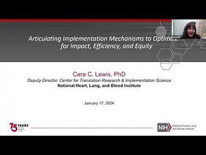 Seminar Series: Articulating Implementation Mechanisms to Optimize for Impact, Efficiency, & Equity