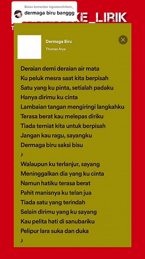 Karaoke Dermaga Biru - Lirik Lengkap Thomas Arya