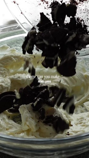 I’d make whatever you want 💌 I will never get over this super easy no-bake oreo cheesecake 🫣 someone suggested that I make one and at first I was hesitant but I am so glad that I did it! if you’re looking for something easy to make this weekend, let it be this 🫶🏼 or save and share it with your favorite baker 🧑‍🍳 it’s easy for anyone to make and did I mention that it’s delicious? 😋 #baking #relatable #cheesecake #desserts #bakingtiktok [ baking compilation, baking treats, desserts no bake,