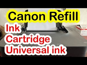 Canon Cartridge How to REFILL ink