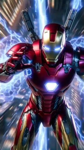 Iron man running with superpowers #avengersverse #viral