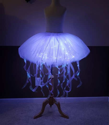 H15 LED Jellyfish Tutu Skirt | Light up Purple Jellyfish Costume | Festival Rave Tutu | Girls Party Outfit | Unique Handmade Tutu - Etsy Australia