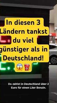 Diese 3 EU Länder haben den günstigsten Sprit — Deutschland schaut zu! 😱⛽