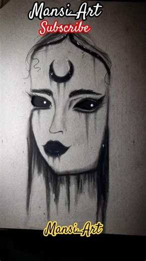 mysterious moon laddy 😰#art #viral