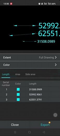 Auto record measurement results in dwg fastview