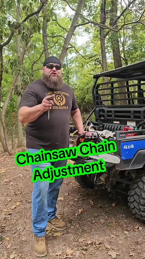 Chain Adjustment On Chainsaw #fyp #bluecollar #chainsaw #ohio #skilledtrades #lifeskills #hardwork #tips #levelup | Josh Wolfe
