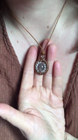 188 MHz Empowerment Cubit Ring Tensor Pendant with Labradorite and Moonstone  Amulet Energizing Necklace Copper Torus Energy