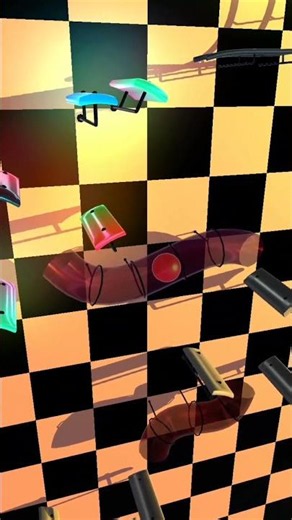 🎄 Jingle Bells Marble Run Music 🎵 | Satisfying Marble Ball Song #Shorts