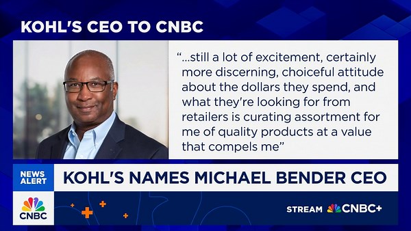 Kohl's names new CEO Michael Bender