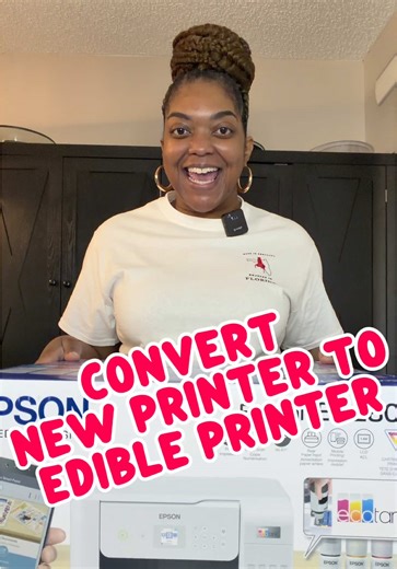 Watch your Cake Connect convert a NEW printer into an edible printer without the $400 price tag. All you need is edible ink. That’s it. If you know, you KNOW. 👩🏾‍🍳✨ Save this & watch closely.