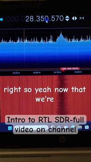 Intro to RTL SDR-sneak peek #rtlsdr #softwaredefinedradio #radio #radiofrequency #radiofrequency