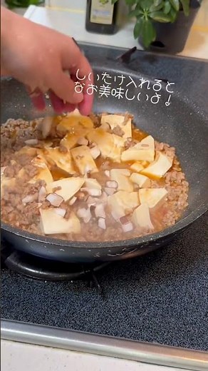 5分で出来る麻婆豆腐。お腹すいてる？すぐに作るね！ #簡単レシピ #今日の晩ごはん #料理 #まいにちごはん #おうちごはん #自炊 #麻婆豆腐 #cooking
