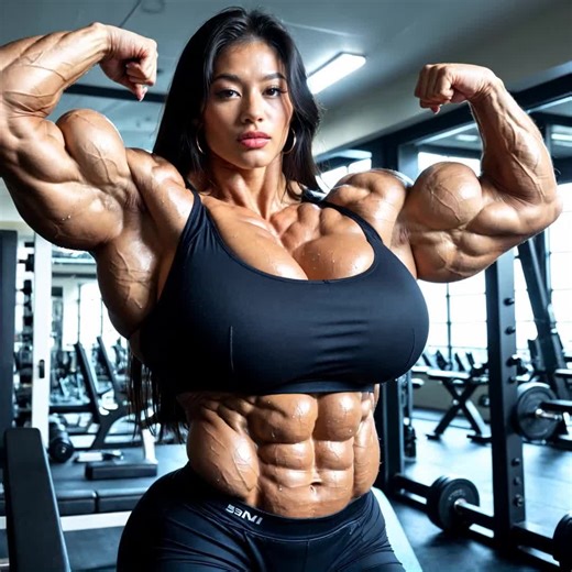 Fbb Growth on Instagram: "Flexing hard in the gym! 💪 This FBB pro’s muscles are a testament to her dedication. What’s your go-to flex pose in the gym? Drop it in the comments! 💥 #FBB #FemaleBodybuilding #Bodybuilding #GymGoals #FitnessJourney #StrongIsBeautiful #MuscleQueens #GymMotivation #FitFam #WomenWhoLift"