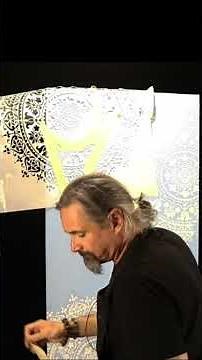 Raised stencil technique with Bernini, marmorino