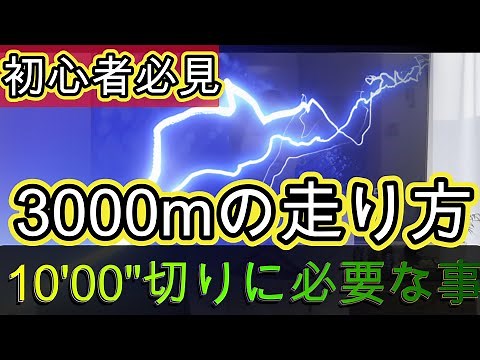 [A must-see for beginners] How to run 3000m in under 10 minutes!