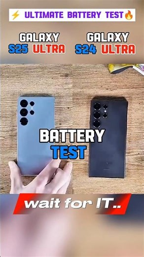 🚀📲💥🔋 Samsung Galaxy S25 Ultra Vs Galaxy S24 Ultra – Real Battery Test 🔋!!