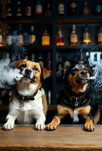 Dogs playing poker like they just mortgaged the doghouse 😂🐶💸