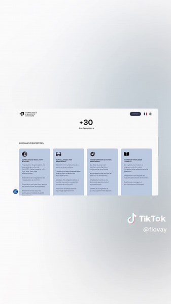 Création d'un site pour un expert en conformité