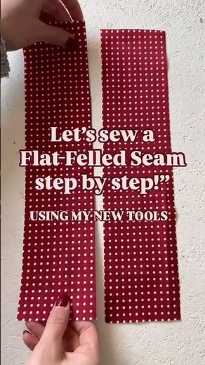 Let’s sew a Flat-Felled Seam step by step! Quick and easy tutorial. #sewingtutorial #sewingmadeeasy