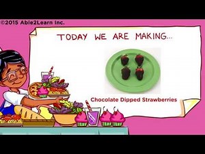Let's Cook! Life Skills - Kids with Autism - Chocolate Dipped Strawberries
