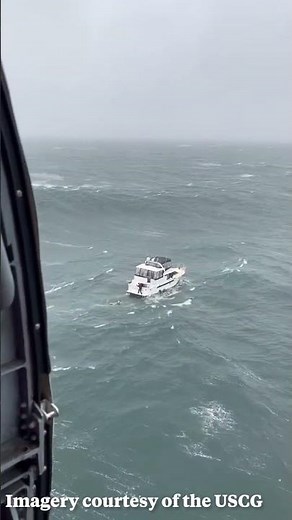 Giant wave rolls yacht off Astoria; rookie Coast Guard rescue swimmer saves man
