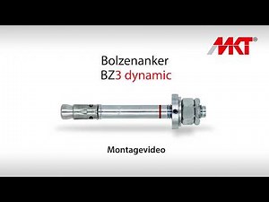 Montagevideo MKT Bolzenanker BZ3 dynamic | Installation video MKT Wedge Anchor BZ3 dynamic