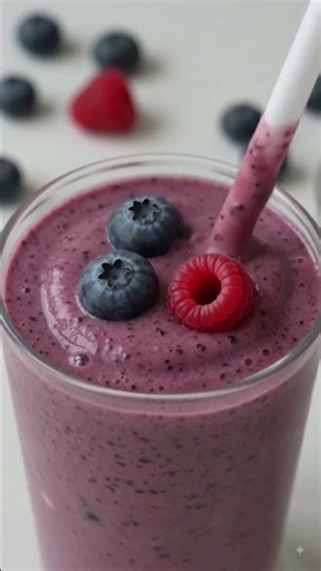 Blueberry Raspberry Mango Smoothie 🫐🥭| Easy Frozen Fruit Smoothie